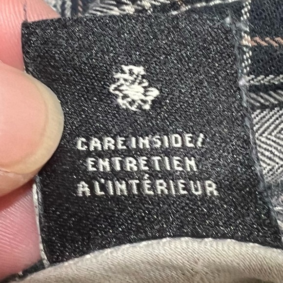 MASON SCOTCH Cottage Cowgirl Button Up Black & Cream Plaid Top,Size X-Small-#254 - Picture 13 of 15